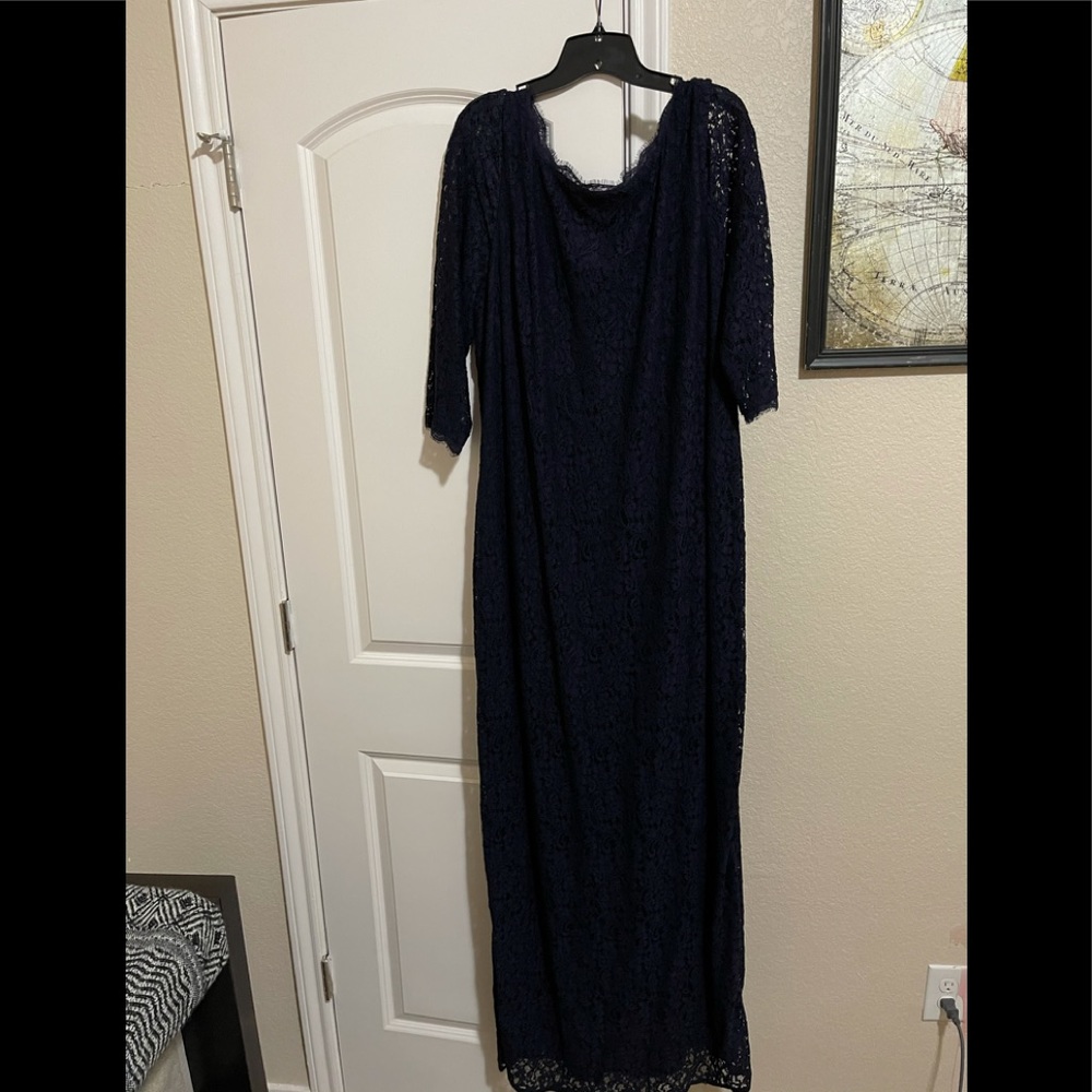 Adrianna Papell lace gown